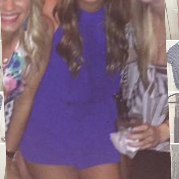 Socialite Blue Romper - Picture 2 of 3